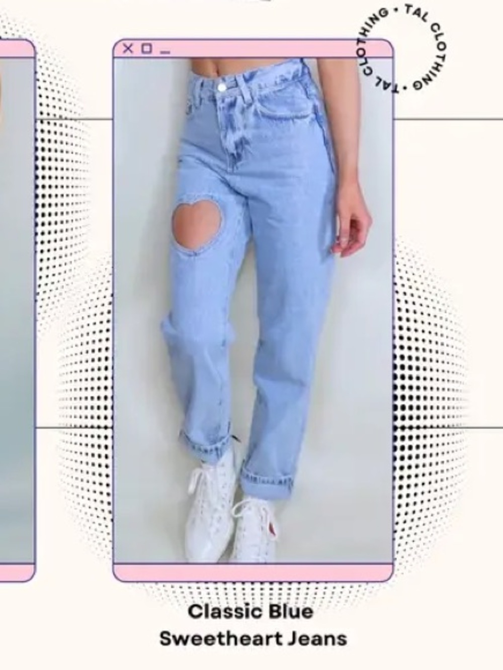 Tal Clothing Classic Blue Sweetheart Jeans